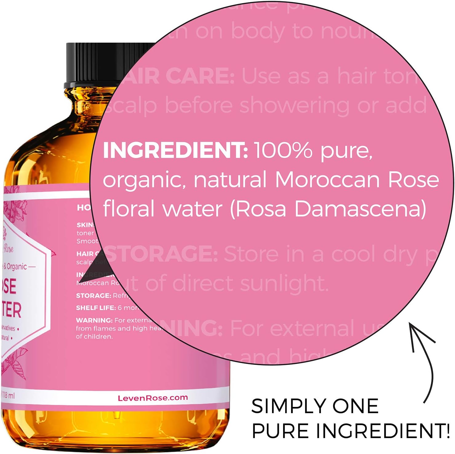 leven rose tea tree water toner