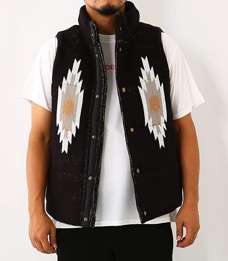 Amazon ロデオクラウンズ ワイドボウル ベスト オルテガ ニット 中綿 ベスト 421baw70 0440 メンズ ブラック M ベスト 通販