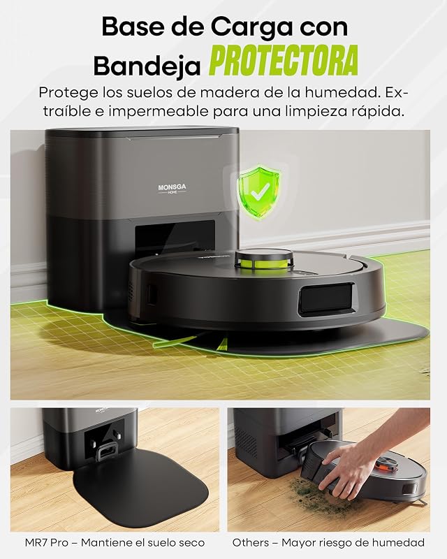 Robot Aspirador y Fregasuelos 3 en 1 10,000PA