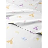 Kids Twin Size Princess Bed Sheets - 3 Piece Kids Princess Sheet Set | Princess Themed Bedding, Ultra-Soft, Cute &amp; Cozy, Breathable &amp; Machine Washable, Bed Set for Boys, Girls &amp; Teens, Breathable