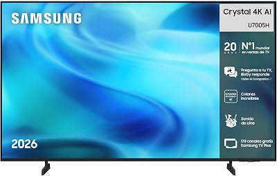 TV Crystal 4K AI U7005H 55" Smart TV con IA