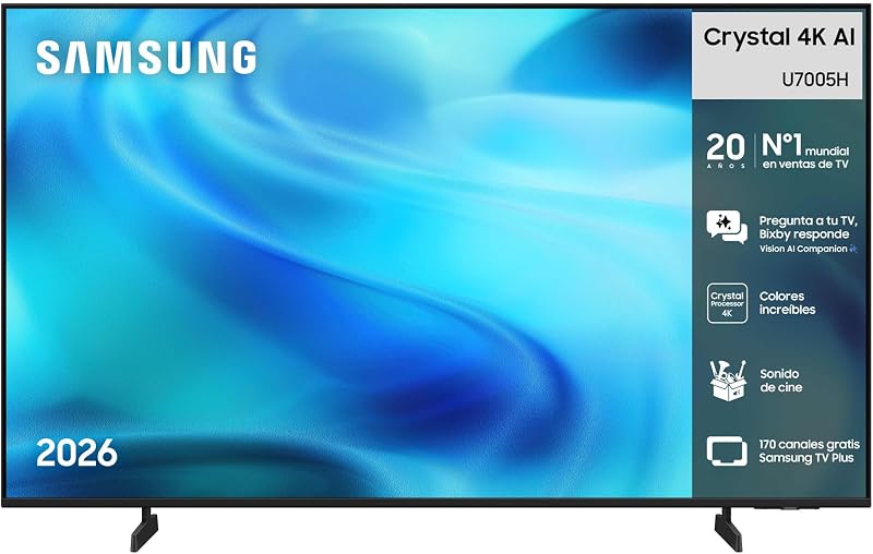 TV Crystal 4K AI U7005H 55" Smart TV con IA