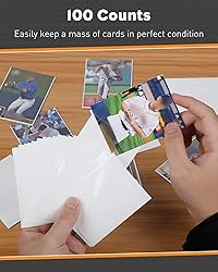 Uniclife 100 Counts White MTG Card Sleeves Matte