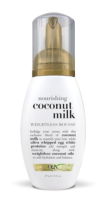 Amazon Com Ogx Weightless Mousse Nourishing Coconut Milk 8oz