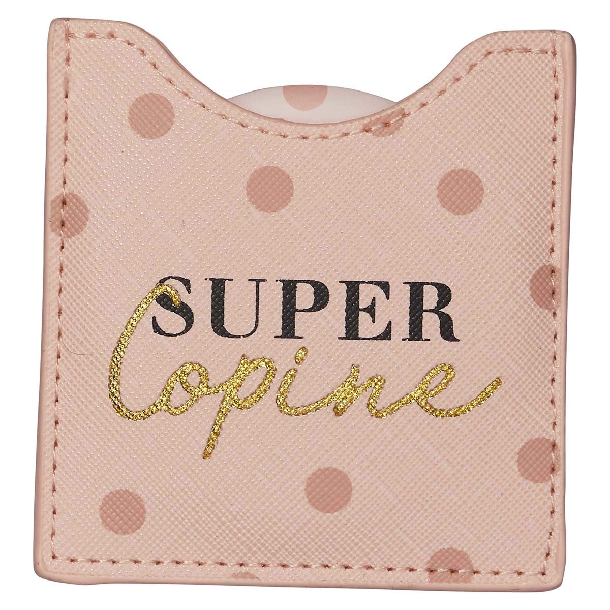 Draeger - Super Girlfriend Mirror - Round Pocket Mirror to Take Anywhere, Any Occasion - Dimensions 8.5 cm x 8 cm