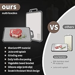Titanium Cutting Board, Double Sided