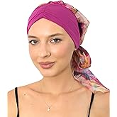 CAPLORD Head Scarf for Women Skull Cap Chemo Patients Headwear Cancer Hair Loss Scarf Headwrap Cover Hat Turban Covering Wrap