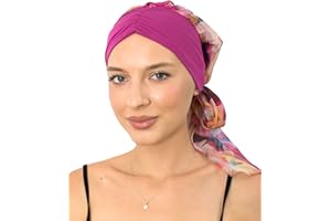 CAPLORD Head Scarf for Women Skull Cap Chemo Patients Headwear Cancer Hair Loss Scarf Headwrap Cover Hat Turban Covering Wrap