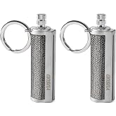 YUSUD 2 Pack Permanent Match Infinity Lighter with Multitool Keychain, Reusable Waterproof Match Strike Anywhere, Forever Flint Fire Starter for Outdoor Survival Tool for Men (Fuel Not Included)
