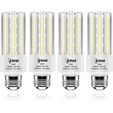 RIUVAO 4pcs LED Light Bulb 5000LM 300w Equivalent Super Bright 5000K Cool Daylight White 40W LEDs Bulb E26/E27 Medium Base for Outdoor Indoor Home Garage Backyard LED Corn Light Bulb