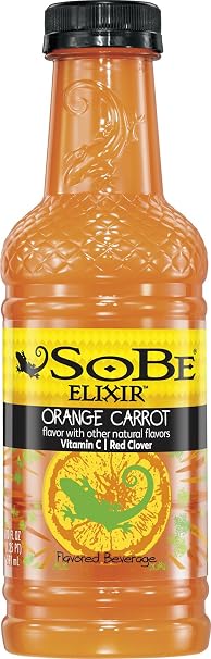 Sobe elixir Orange carrot flavored Juice Beverage 20floz (739510400009)