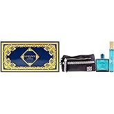 Versace Versace Eros Men 3.4oz EDP Spray, 0.3oz EDP Spray, Pouch 3 Pc Gift Set