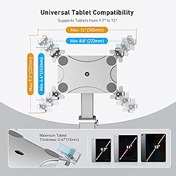 AboveTEK Anti-Theft iPad Kiosk Stand, 360 Rotation