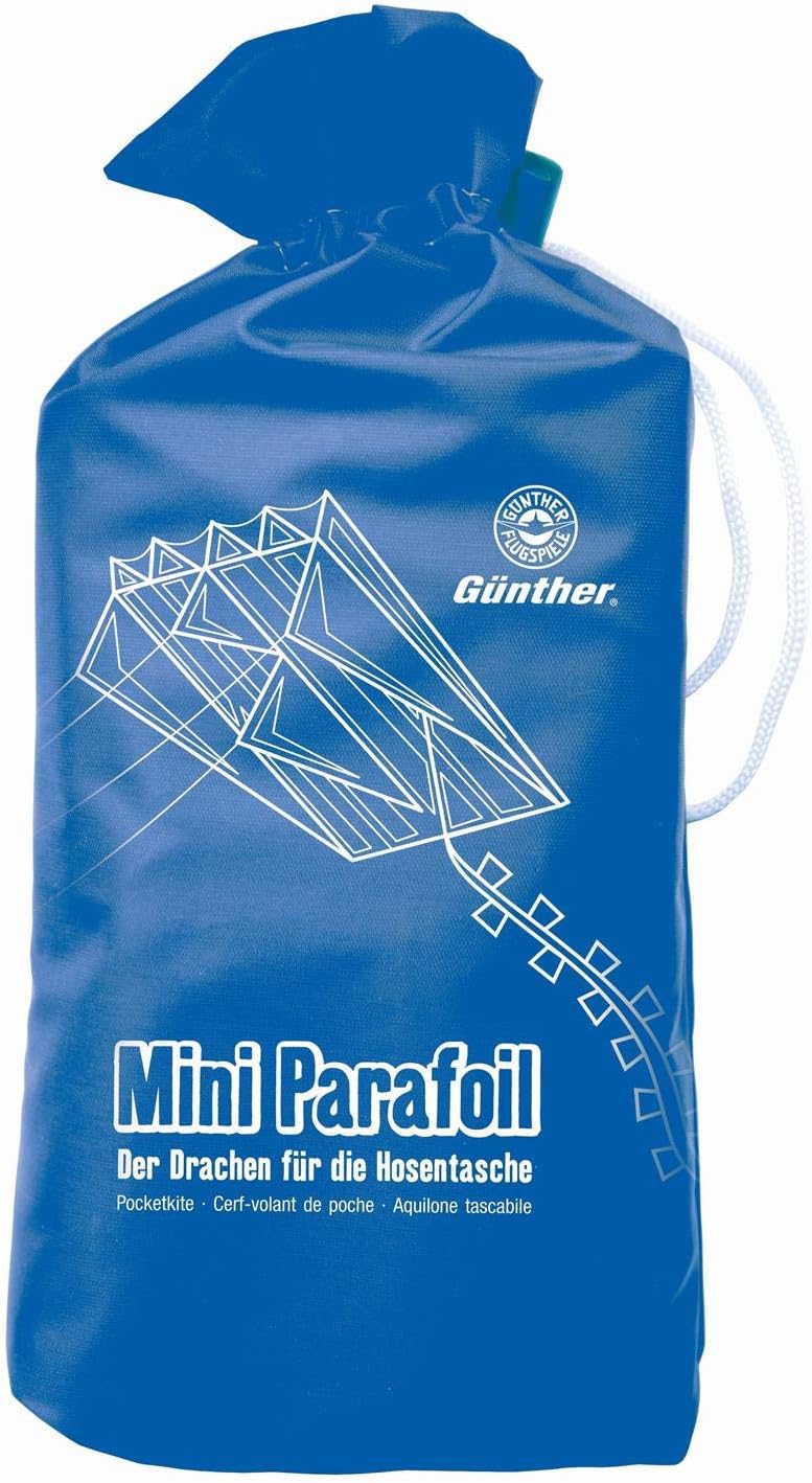 Guenther 1189 60 x 51 cm Mini Para Foil Classic Single Line Kite with Sail, Mehrfarbig - Image 3
