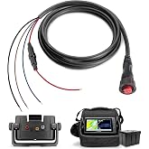 Jsvecip 010-12445-00 Power/Data Cable Threaded 4-pin for Garmin,6 feet | Replacement part 010-12445-00,fits echoMAP Chirp/Plus UHD/GPSMAP/Panoptix.Threaded 4-pin,6ft,durable
