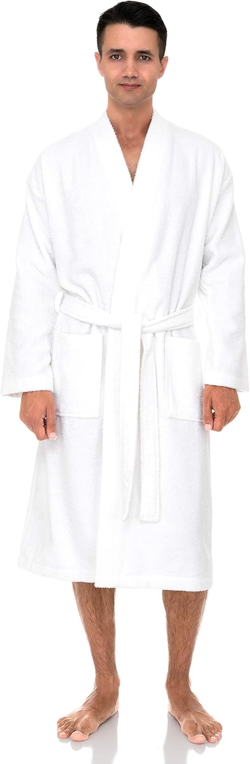 TowelSelections Men’s Robe, Turkish Cotton Terry Kimono Bathrobe at  Men’s Clothing store