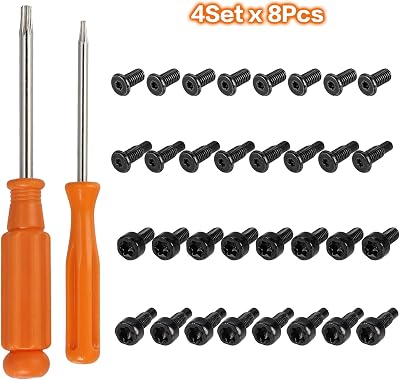 FandWay 32Pcs Ring Doorbell Screws & 2 Screwdrivers Kit T15 T6 for Ring Pro