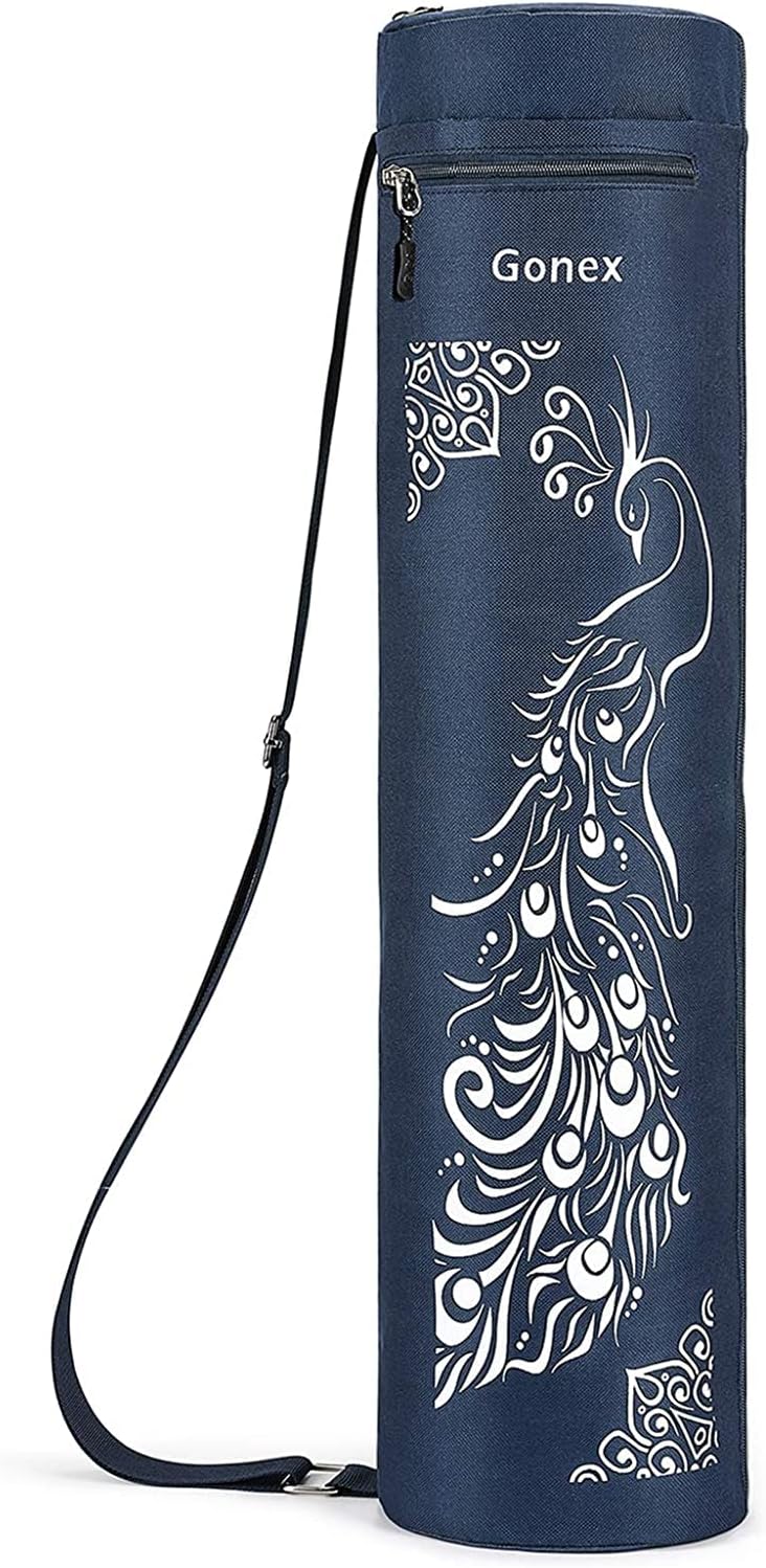 Gonex Yoga Mat Bag Full-Zip Carry Case 600D Oxford Water Resistant 2 Pockets