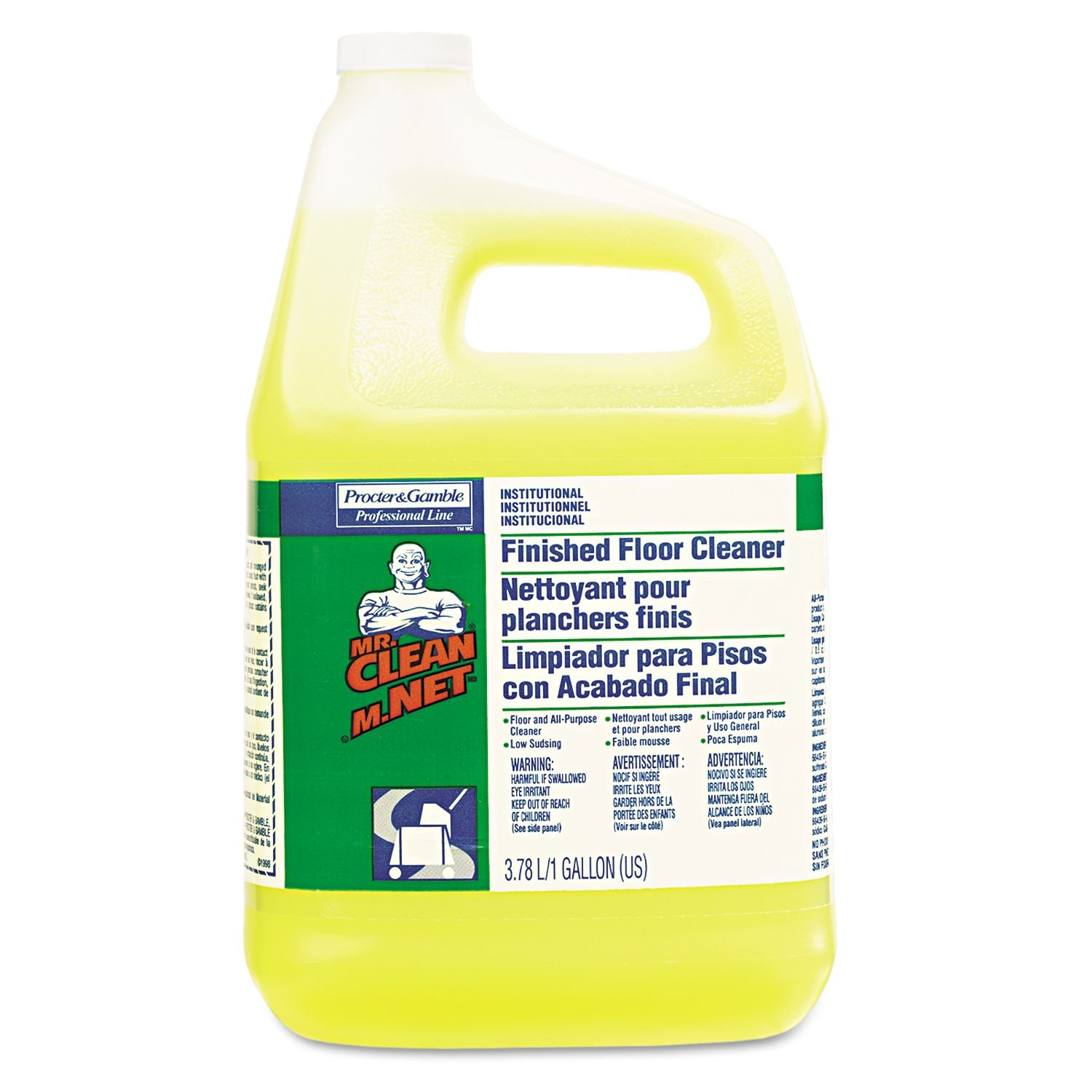 Mr Clean 02621ea Finished Floor Cleaner Lemon Scent One Gallon Bottle