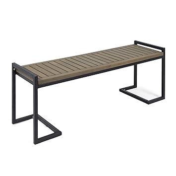 Amazon.com : Great Deal Furniture Noel Outdoor Industrial Acacia ...