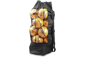 WADY Extra Large Mesh Ball Bag - Adjustable Drawstring, Waterproof Equipment Bag With Strap for Basketball, Volleyball, Socce