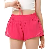 DOCUMO Girls Athletic Shorts with Liner Lightweight Running Shorts for Teen Girls Kids Quick Dry Sports Active Short