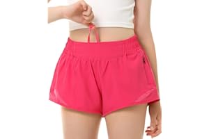 DOCUMO Girls Athletic Shorts with Liner Lightweight Running Shorts for Teen Girls Kids Quick Dry Sports Active Short