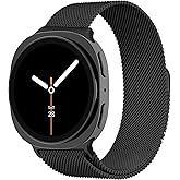 Milanese Bands for Samsung Galaxy Watch 8 Band 40mm 44mm/8 Classic 46mm Women Men,Stainless Steel Metal Mesh Loop Magnetic Strap Correa Replacement Wristbands for Samsung Watch 8 Bands 40 44 46 mm