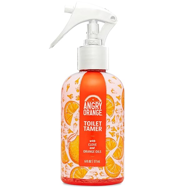 ANGRY ORANGE TOILET TAMER BATHROOM SPRAY – CITRUS...