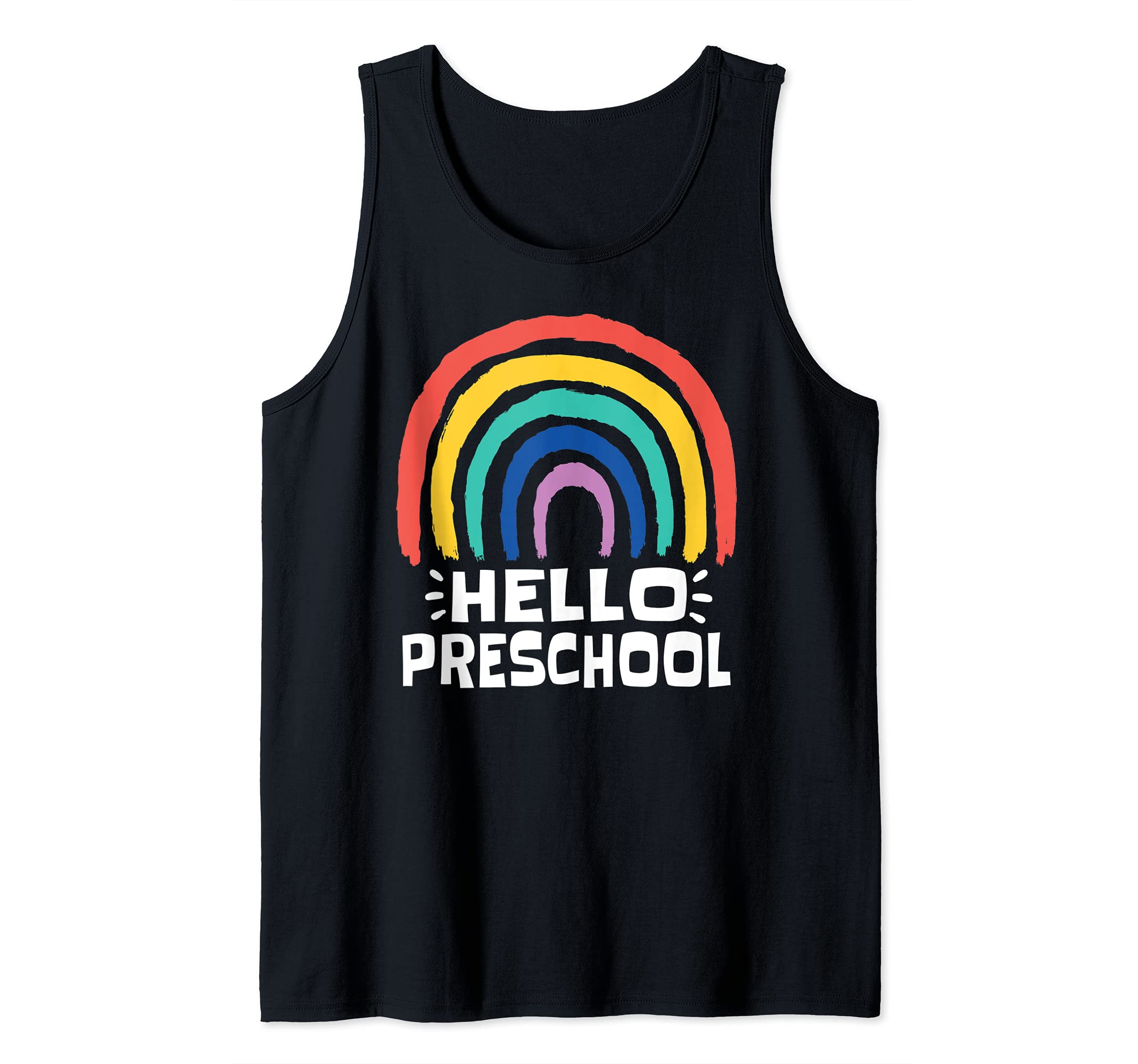 HELLO PRESCHOOL Goodbye School Teacher Student Pre-K Kids Tank Top