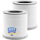 Mi 4 Replacement Filter Compatible With XIAOMI 4 Compact Air Purifier,H13 HEPA 3-Layer Filteration Activated Carbon Filter, 2-Pack