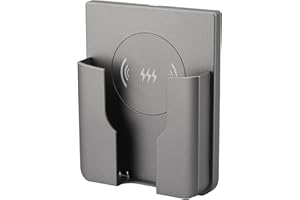 QI Universal Flush Wall Mount Wireless Charger,15W Fast Charging Stand for Phones,AC 110–220V Easy DIY Install Compatible wit