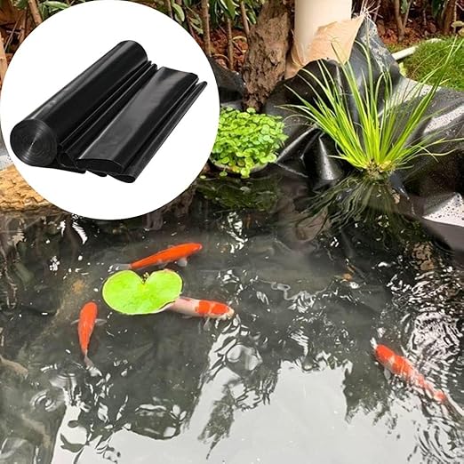MAHFEI HDPE Rubber Pond Liner, Durable Pond Skins Garden Pool Membrane