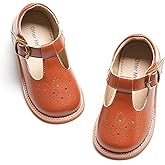 Otter MOMO Toddler Little Girls Oxford Shoes Mary Jane Flat T-Strap School Uniform Party Dress Shoes