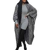 Symina Womens Long Cardigan Sweaters Open Front Chunky Sweaters Knitted Duster Oversized Cardigans Coats Winter Outwear