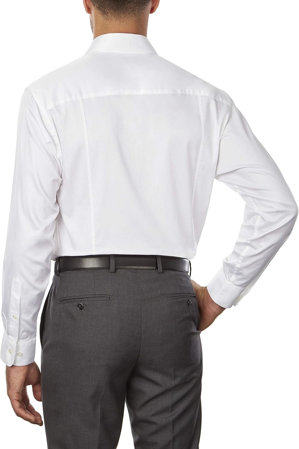 Calvin Klein Mens Dress Shirts Regular Fit Stretch Solid Spread Collar at  Men’s Clothing store