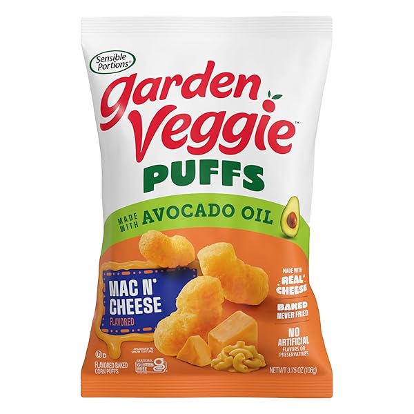 SENSIBLE PORTIONS GARDEN VEGGIE PUFFS, MAC N’ CHEESE,...