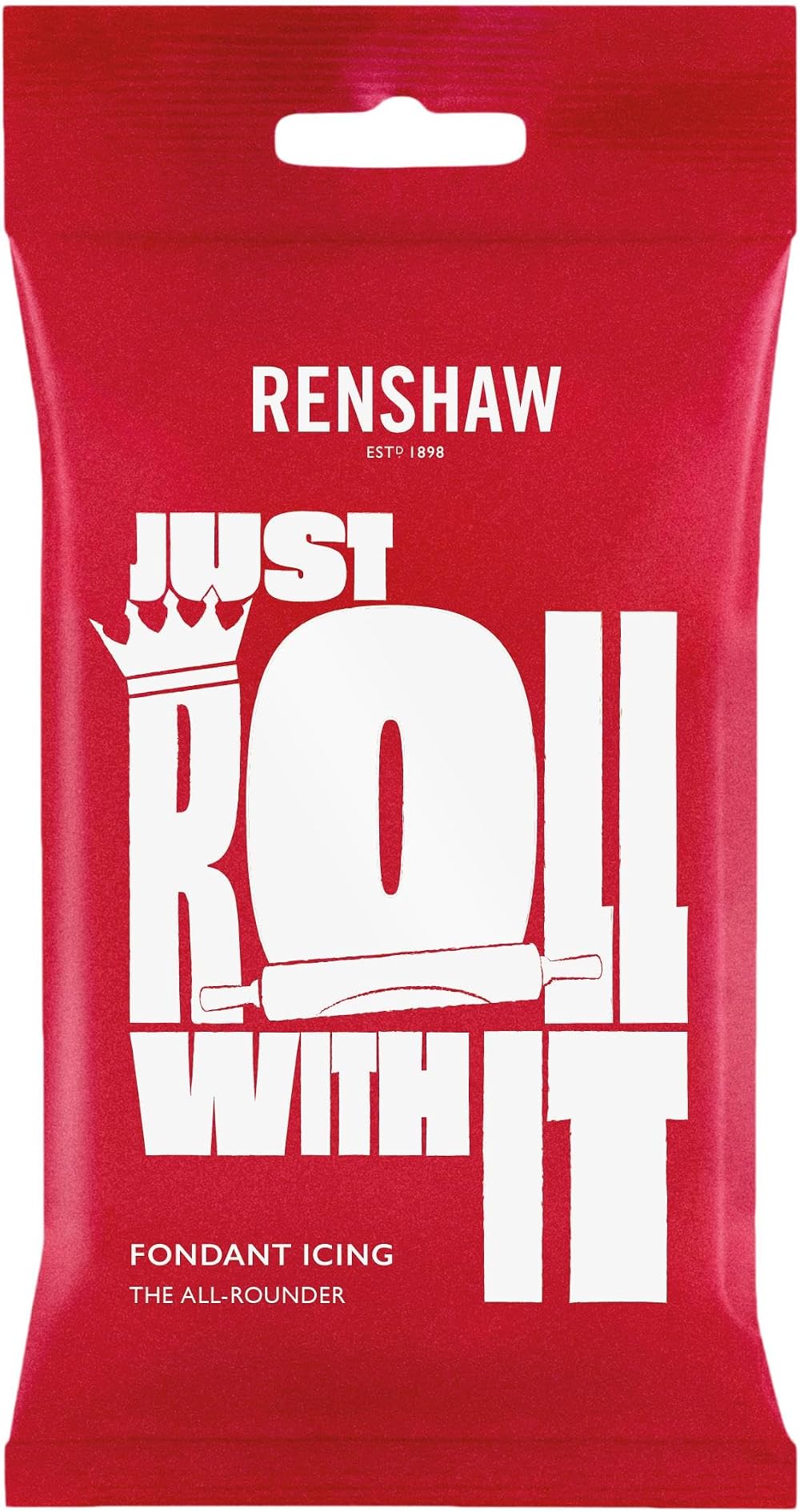 Renshaw White Just Roll With It Fondant Icing 250 g Ready to Roll