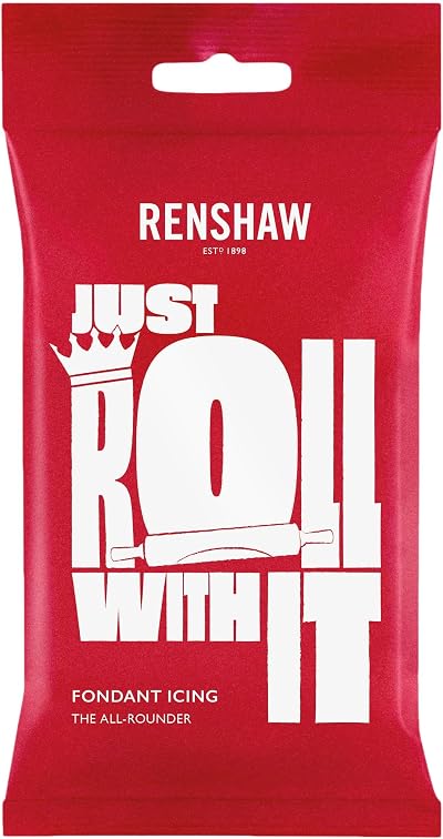 Renshaw White Just Roll With It Fondant Icing 250 g Ready to Roll