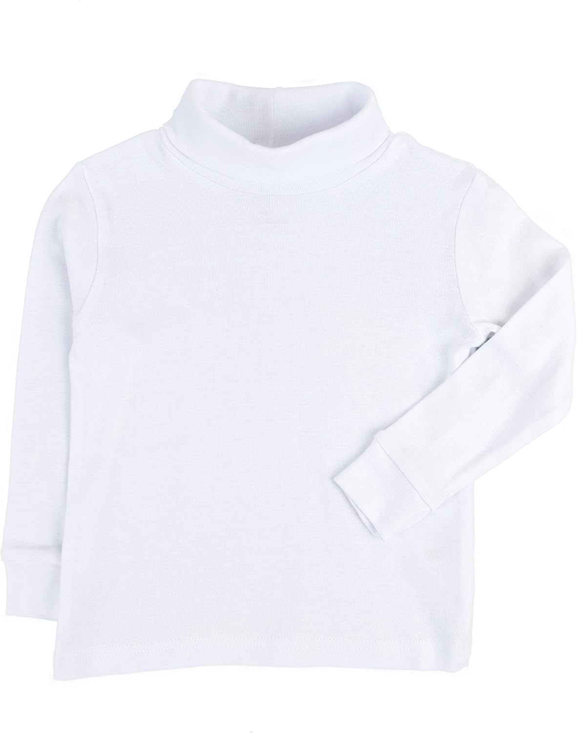 Leveret Girls Boys & Toddler Solid Turtleneck 100% Cotton Kids Shirt (2 Toddler-14 Years) Variety of Colors: Clothing
