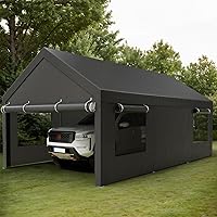 Shintenchi 12x20 FT Heavy-Duty Design Carport,Portabl…主图