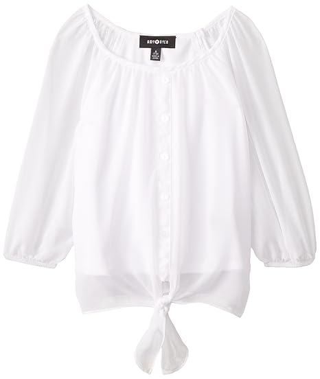 tie front chiffon top