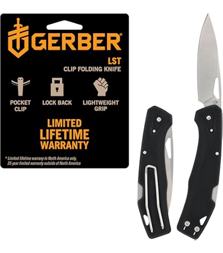 Gerber Gear US1 Pocket Knife - Plain Edge Blade Folding Knife - EDC Gear and Equipment