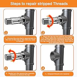 5-Piece NPT Pipe Tap Set, Precision Carbon Steel