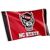Desert Cactus North Carolina State University NCSU Flag - 3 x 5 Feet Wolfpack Banner, Indoor/Outdoor Durable Fabric, 100% Polyester Design (Style 6)