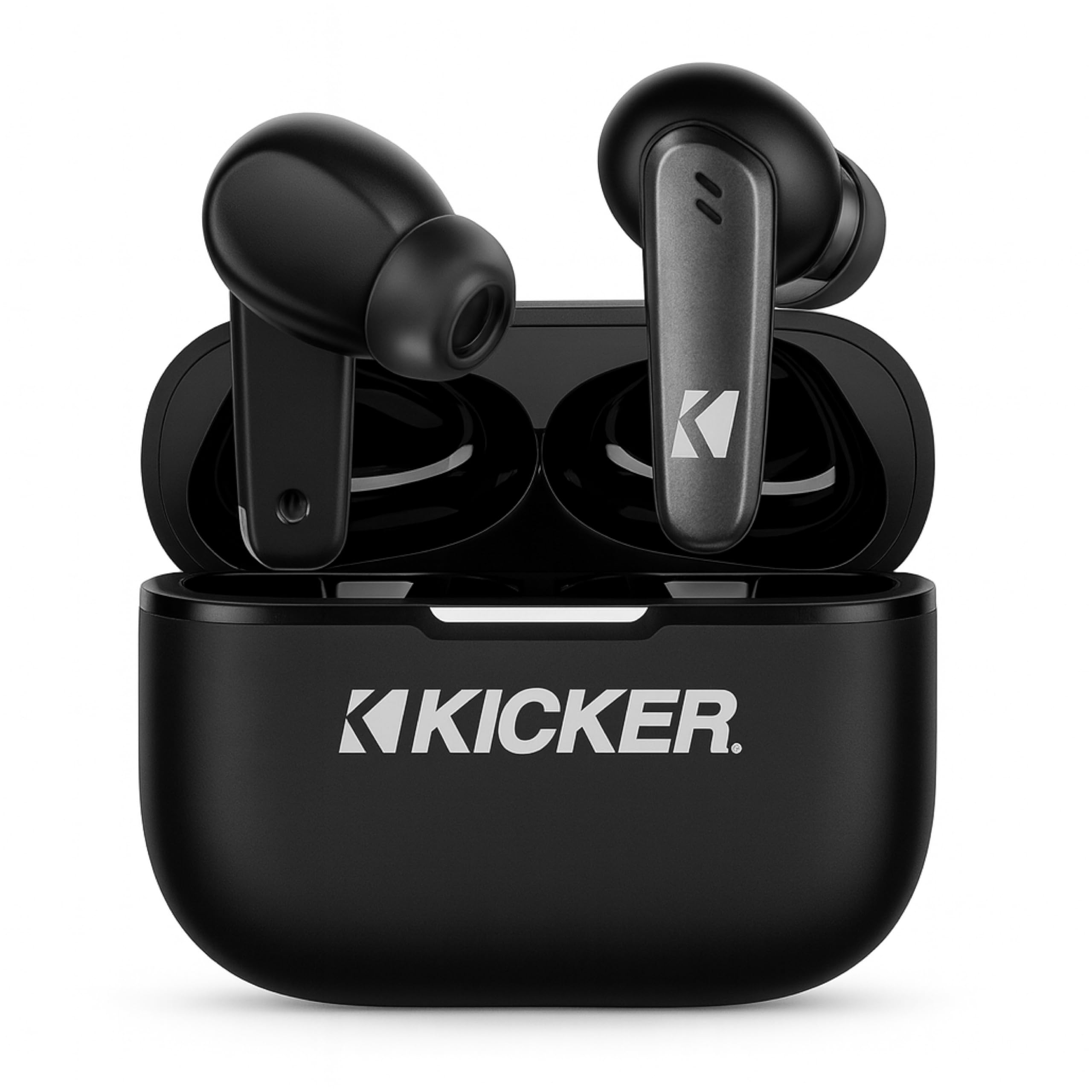 KICKER Bluetooth Earbuds TW3 Wireless Earbuds with Active Noise Cancellation, 25-Hour Battery Life, in-Ear Headphones with Dual Microphones for Clearest Voice Clarity Touch Controls