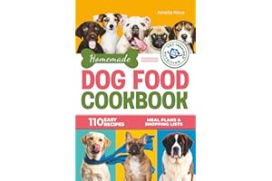 Homemade Dog Food Cookbook: 110 Easy and Nutritious Recipes for Every Dog, Supporting Balanced Meals, Healthy Eating Habits, Meal Plans & Shopping Lists