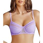 Avidlove Women's Underwire Bra Push Up Ultra Light Non-Padded Everyday Lingerie Bralettes