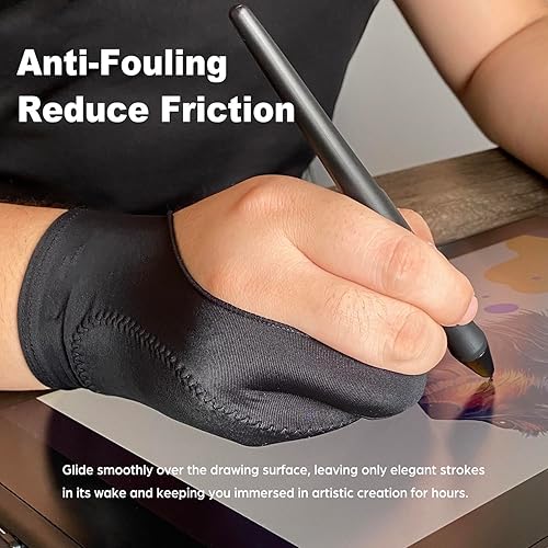 TIMEBETTER Drawing Glove, Artist Glove for Drawing Tablet, iPad, Digital  Art Creation Palm Rejection, Expose