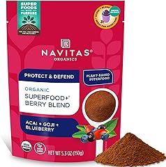 Navitas Organics Superfood+ for Immune Support (Acai + Goji + Blueberry), Bag, 30 Servings Organic, Non-GMO, Vegan, Gluten-Fr
